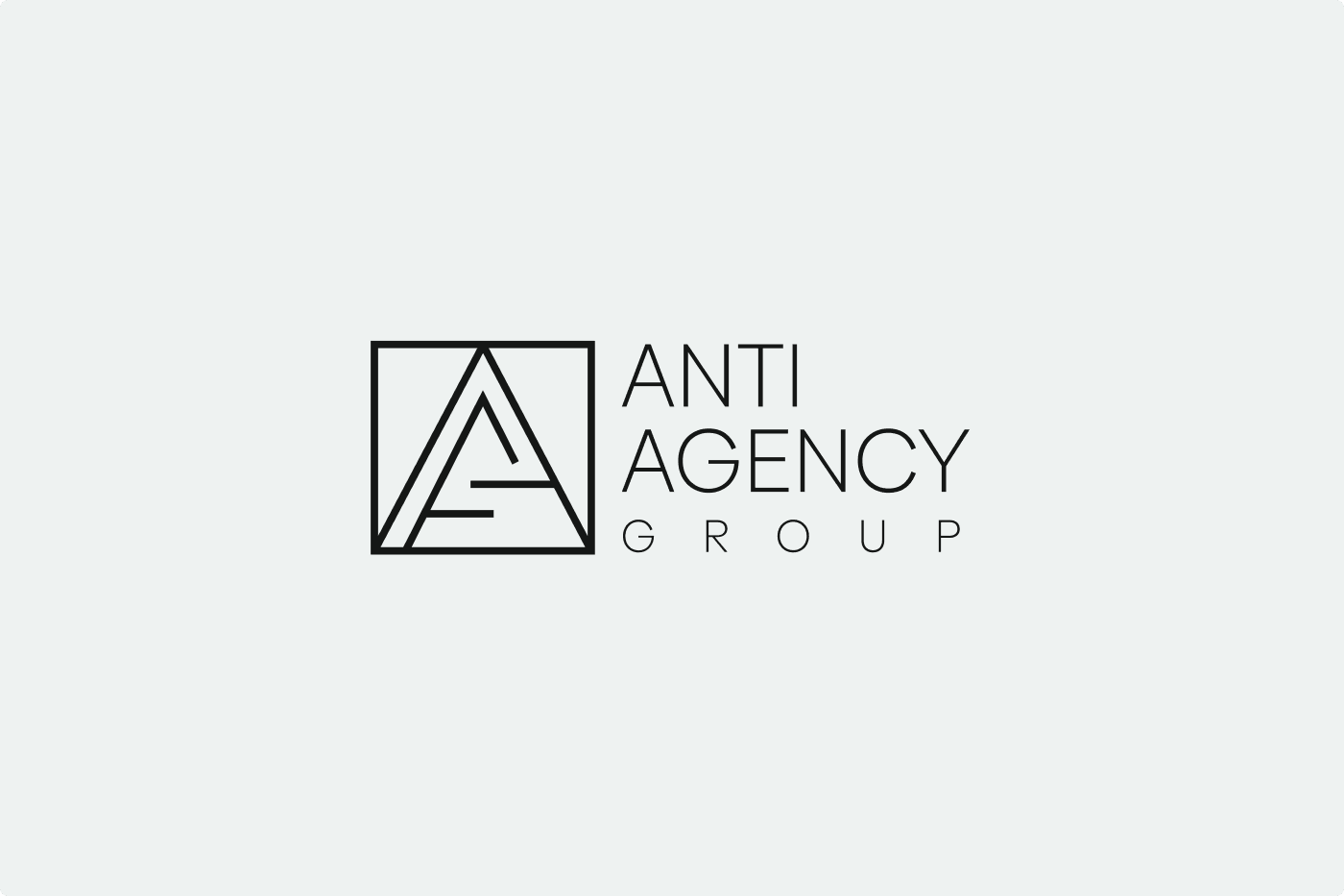 Logo of Anti Agency Group featuring a stylized "A" within a square, with the text "ANTI AGENCY GROUP" to the right.